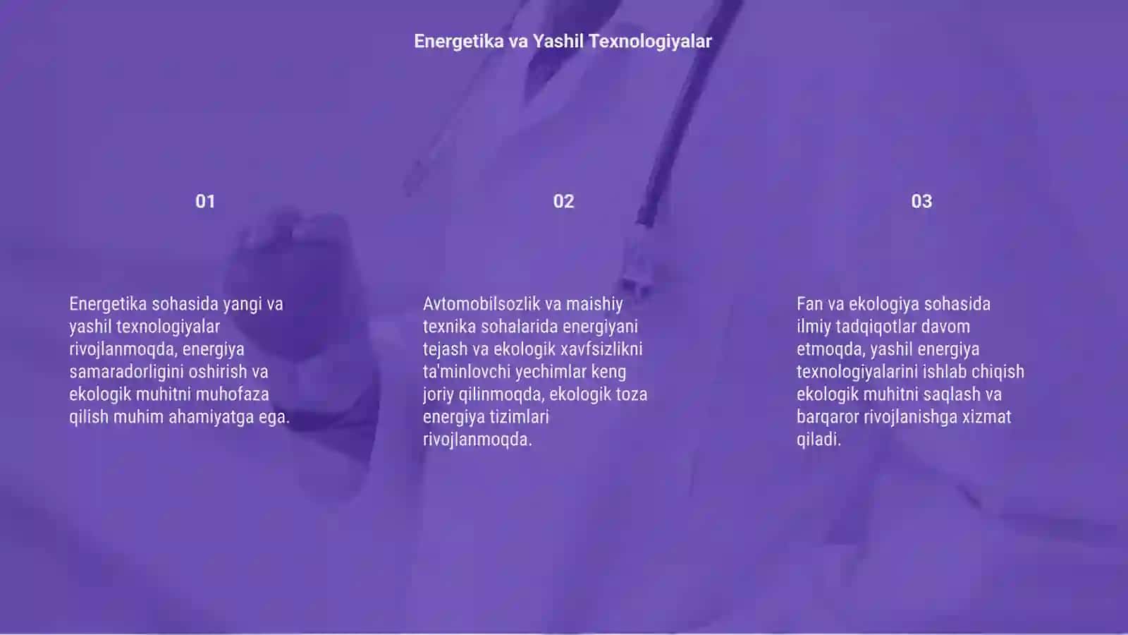 Energetika va Yashil Texnologiyalar 3