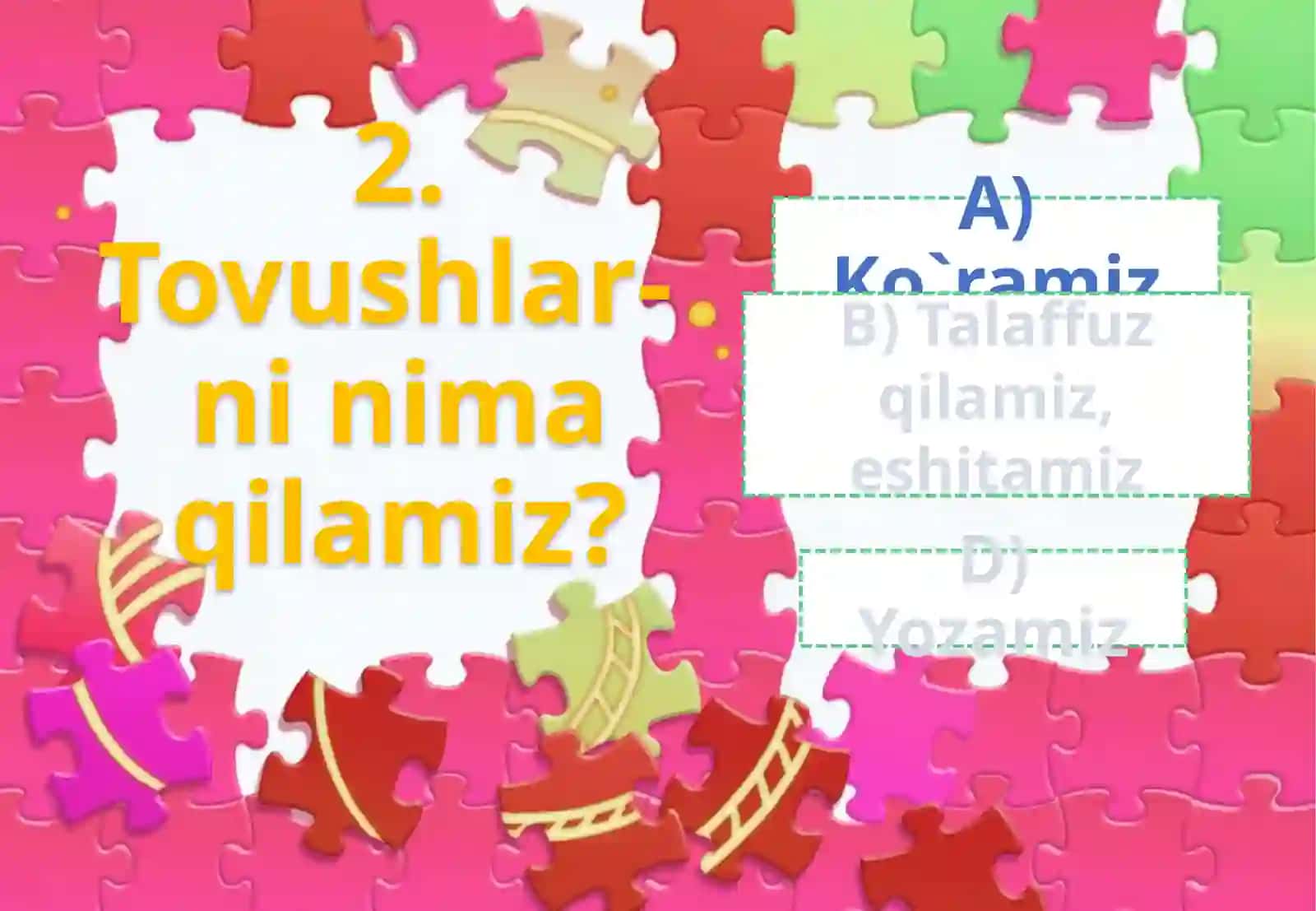 Ona tilidan test topshirig`i 3