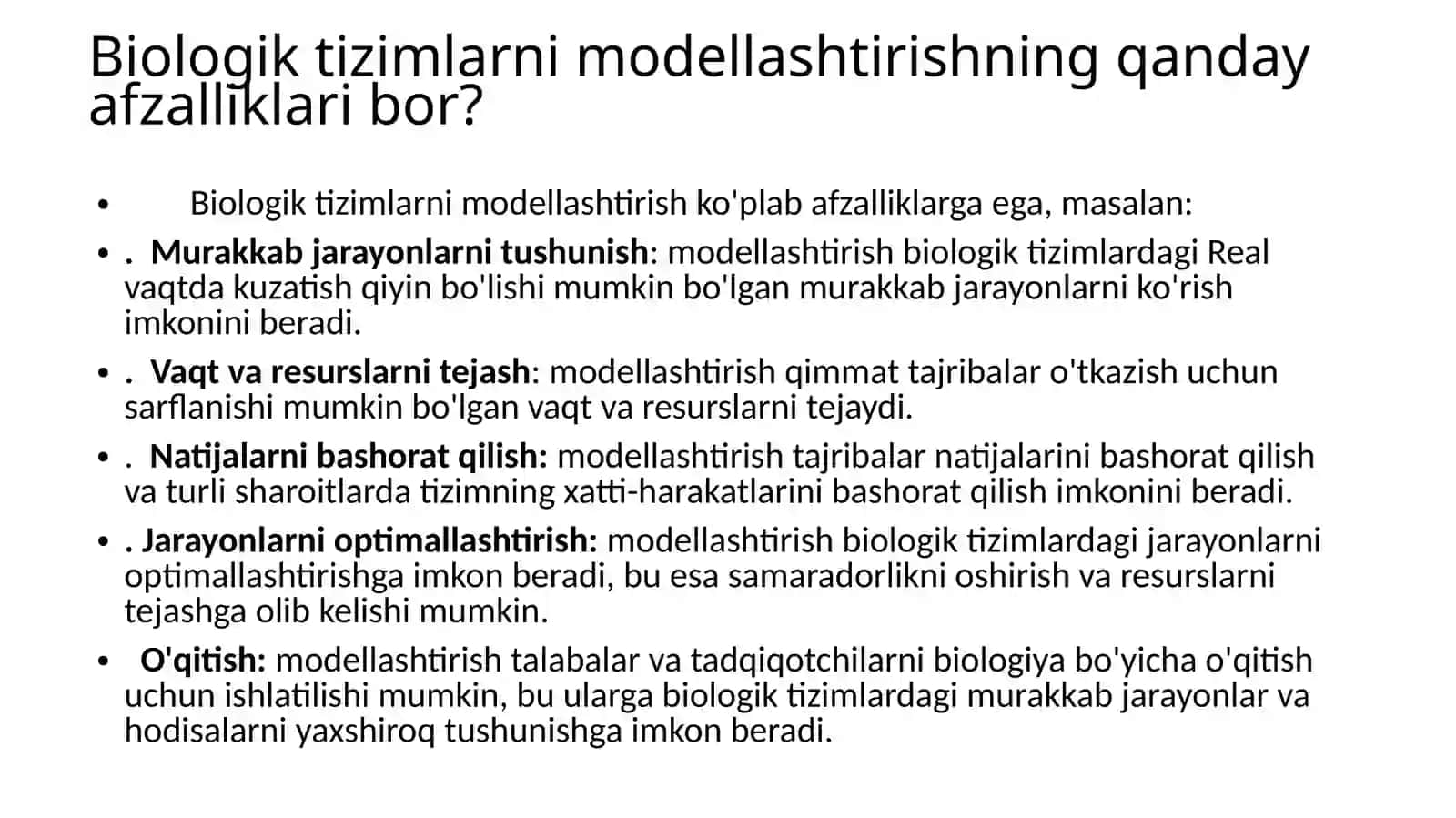 Matematik modellashtirish usullari 3