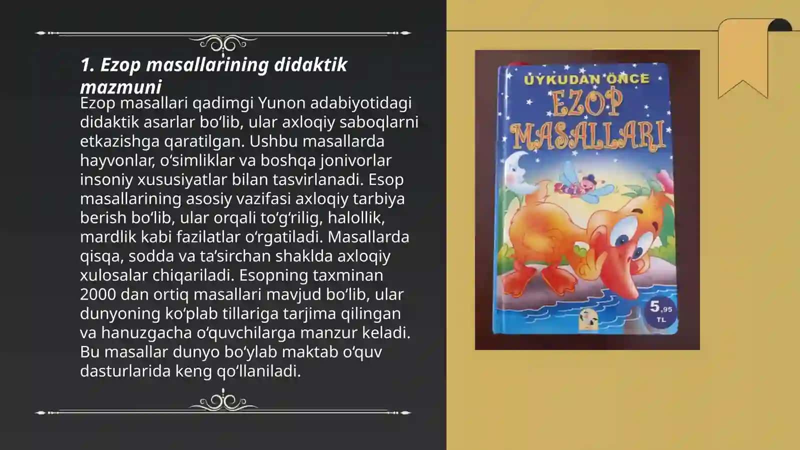 Ezop masallarida didaktika 3