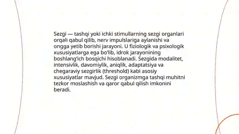 Sezgilar haqida umumiy tushuncha 3