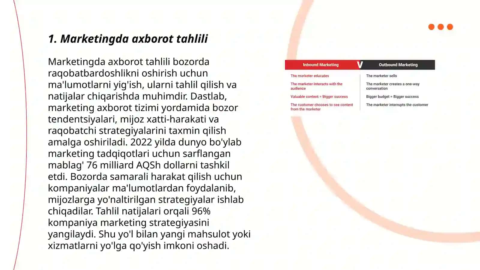 Marketingda axborotning roli 3