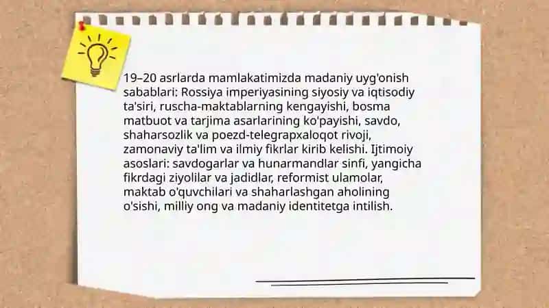Madaniy uyg'onishning sabablari va ijtimoiy asoslari 3