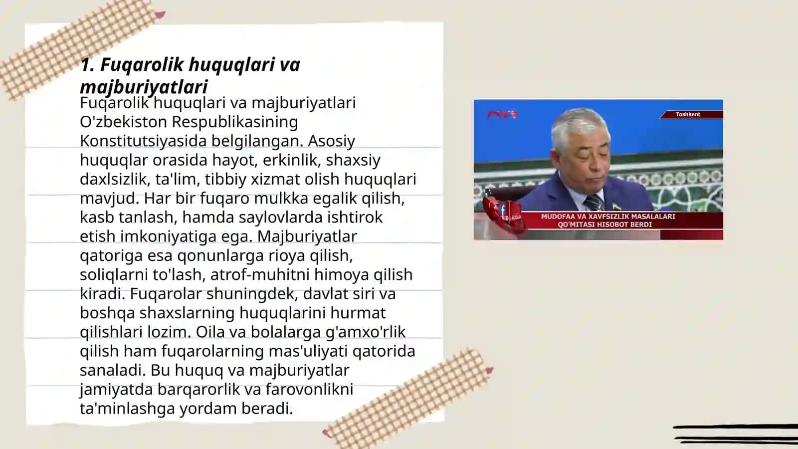 Fuqarolik, Mudofaa va Xavfsizlik 3