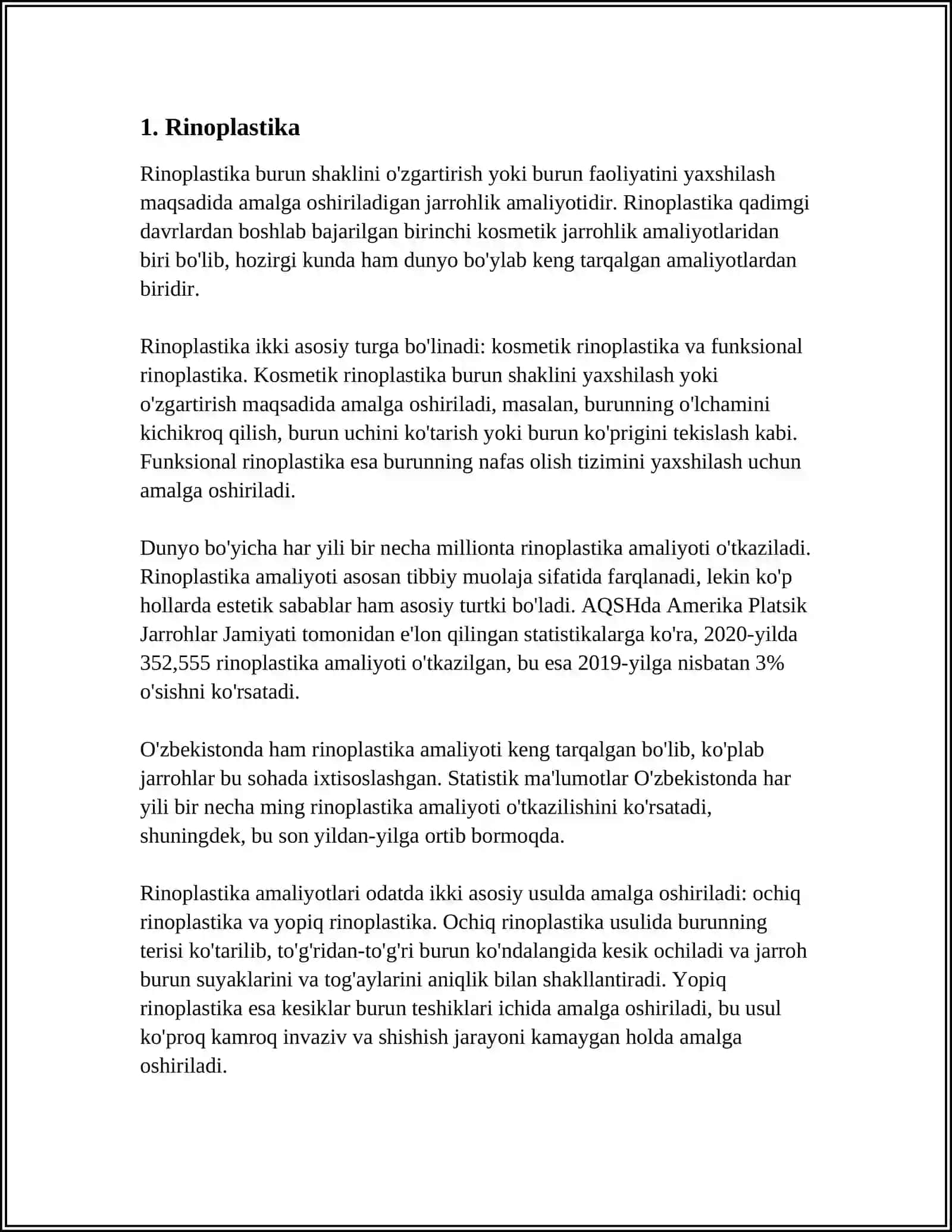 YUZDAGI PLASTIK APERATSIYALAR XUSUSIYATLARI 3