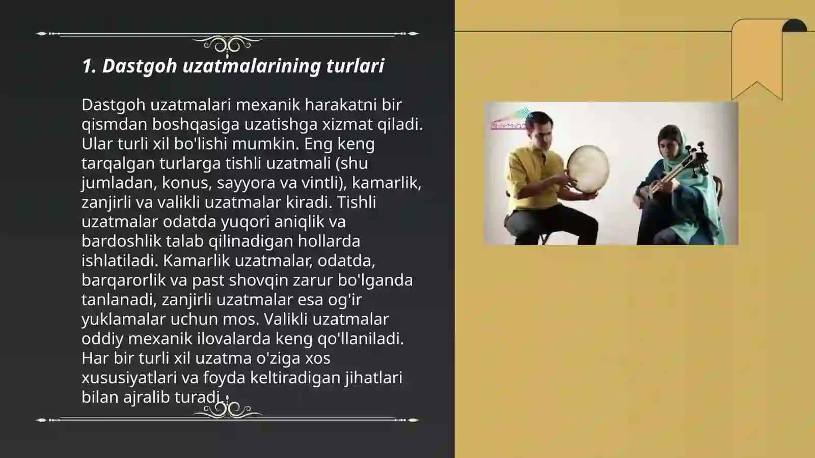 Dastgoh uzatmalari 3
