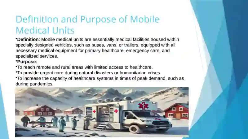 make a mini presentation on Mobile medical units in the world 3