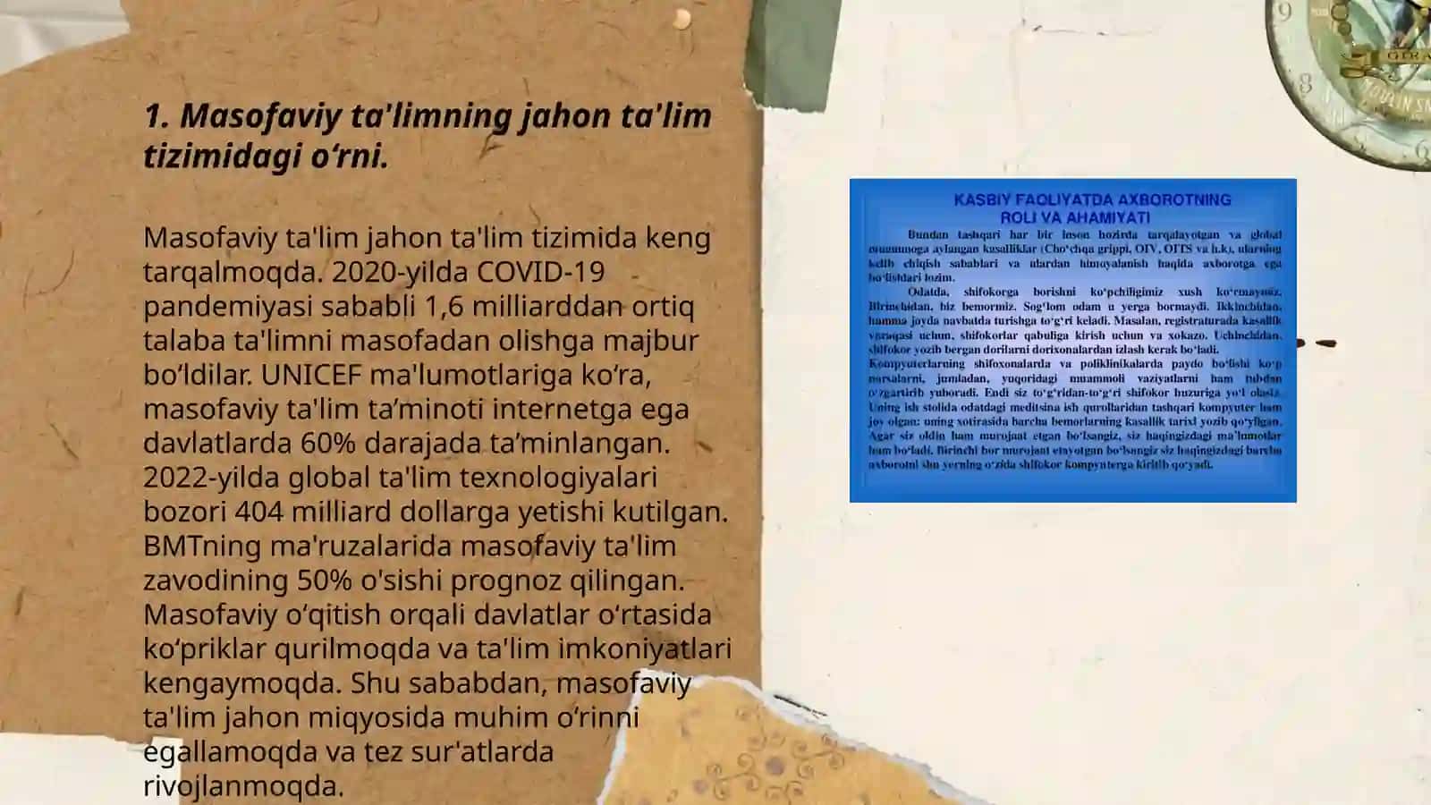 Jahon ta'lim tizimida masfaviy ta'limning rivojlanishi 3