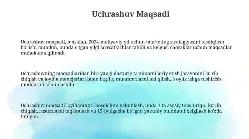 Uchrashuv bayonnomasi 3