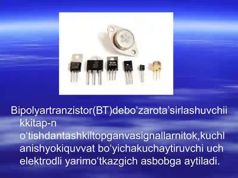 Bipolyar tranzistor 3
