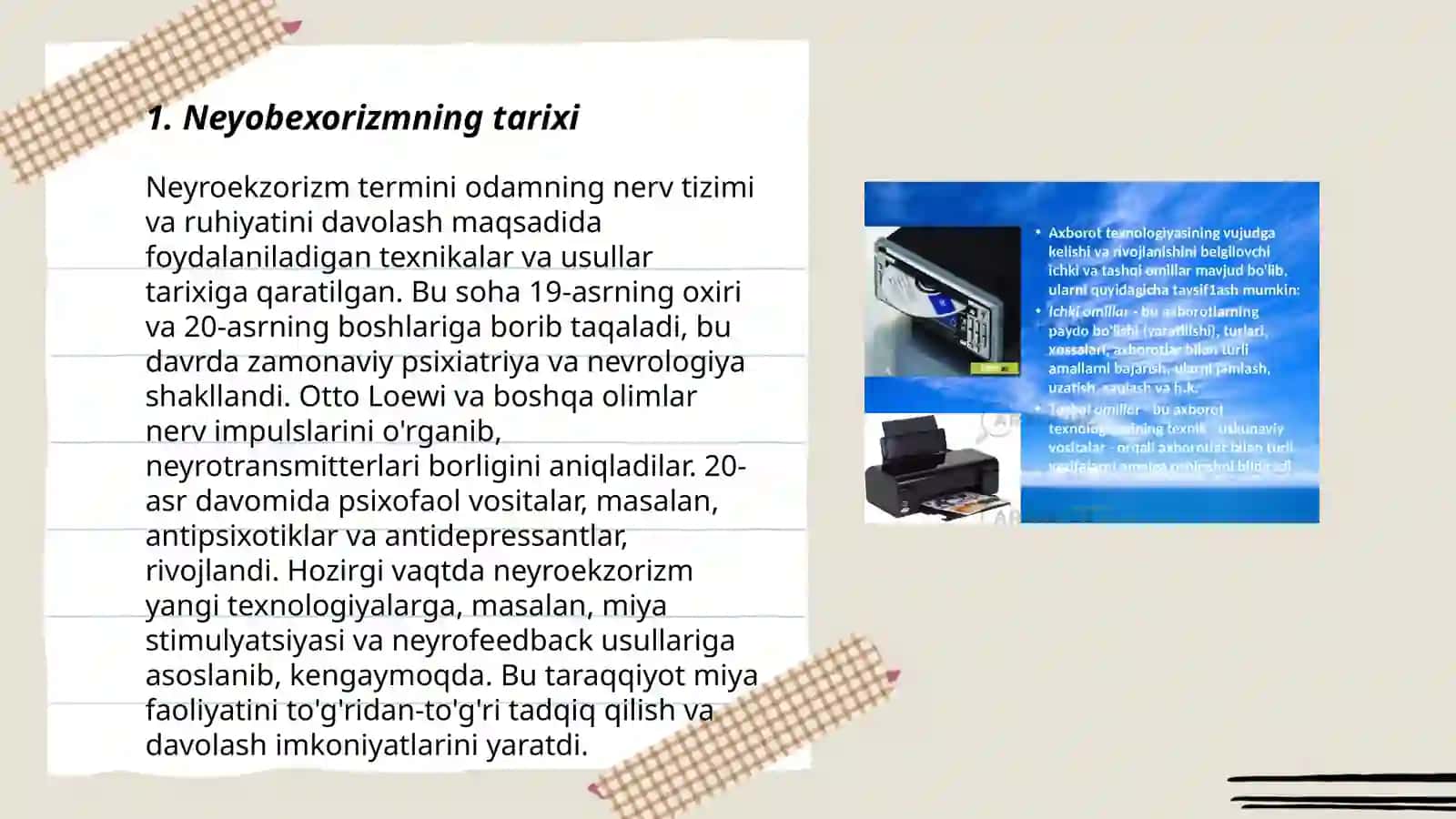 Neyobexorizm haqida 3
