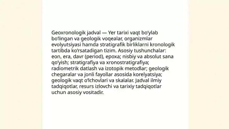 Geoxronologik jadval 3