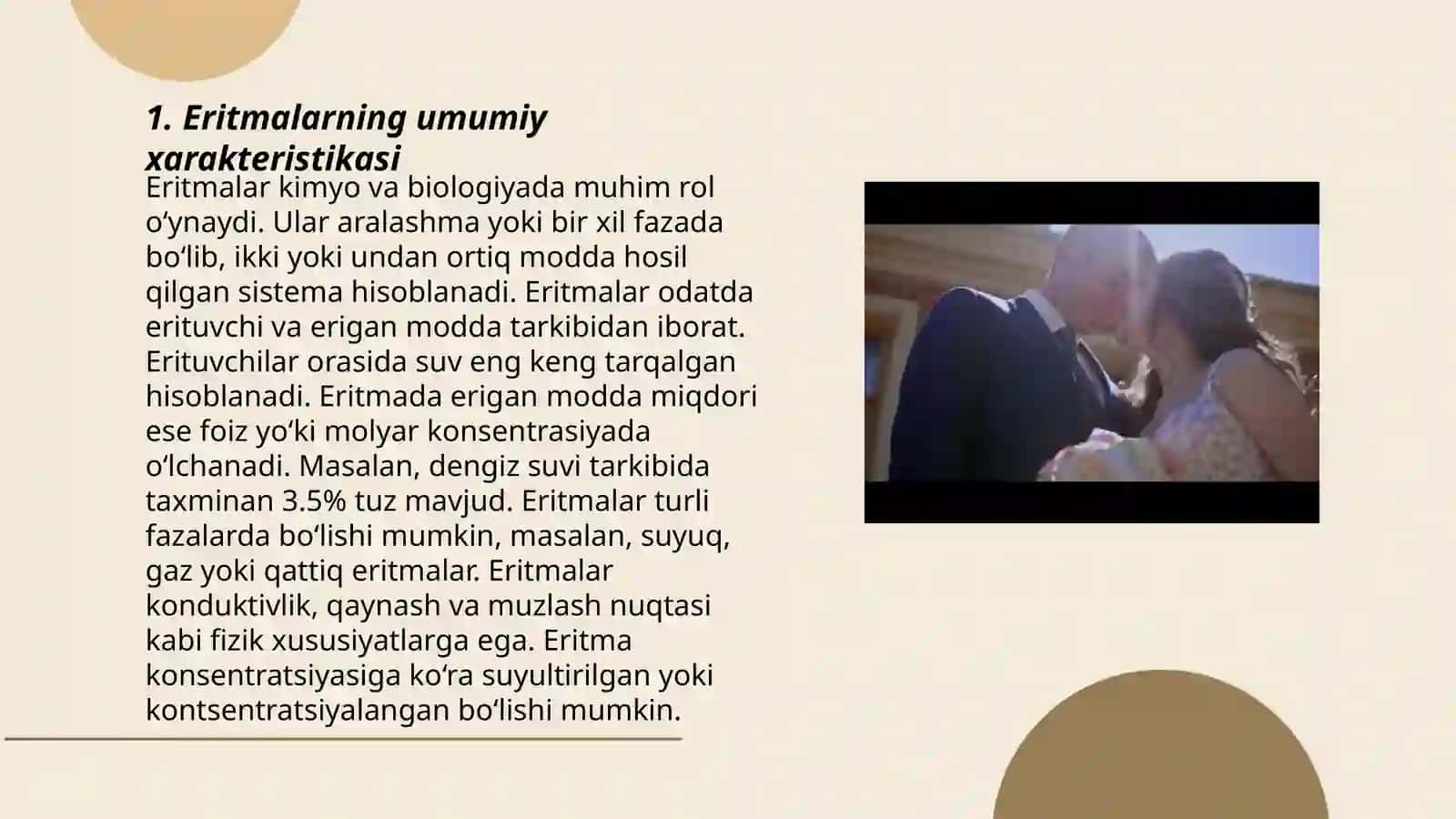 Eritmalarning umumiy xarakteristikasi 3