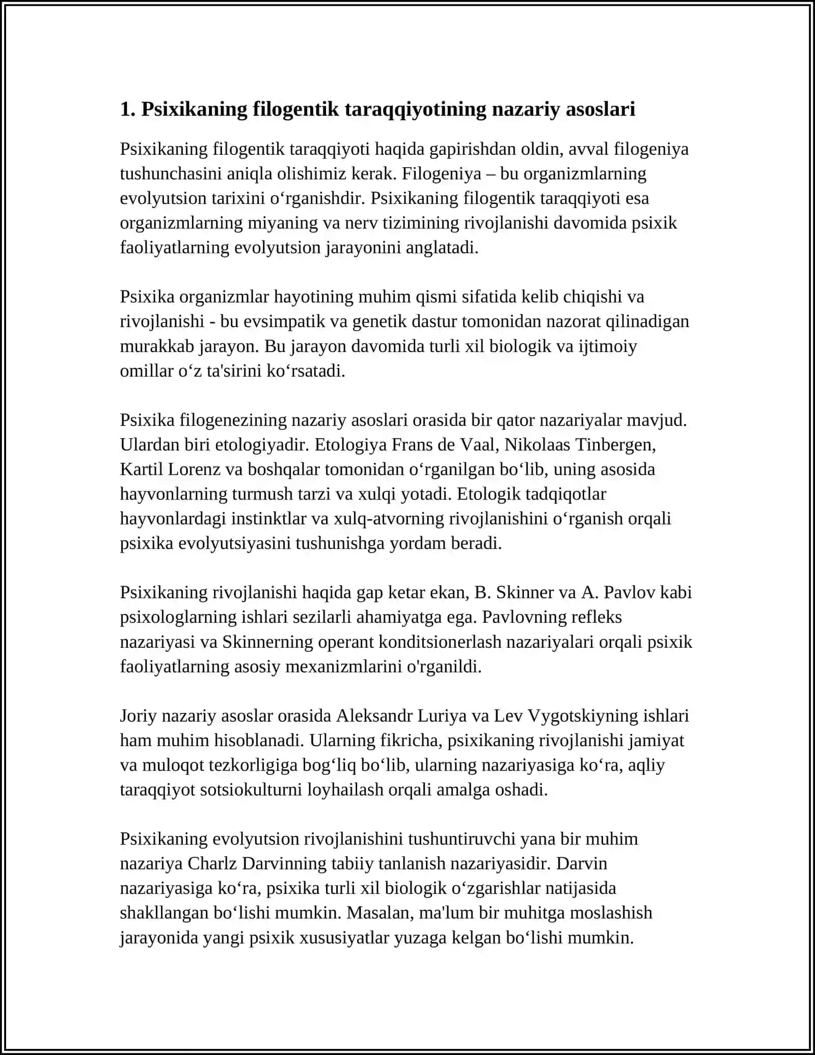 PSIKXANING FILOGENTIK TARAQQIYOTI 3