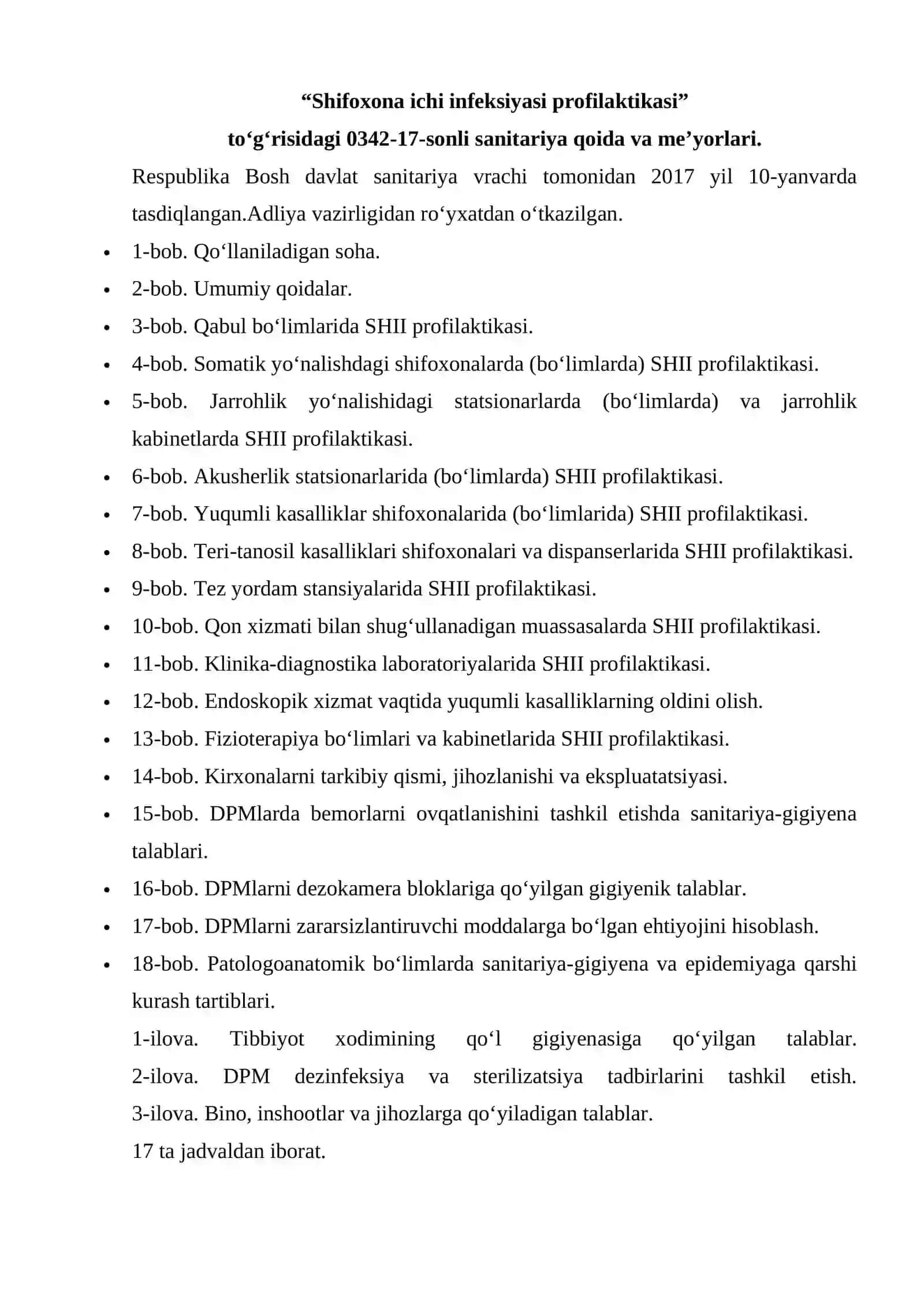 Shifoxona ichi infeksiyasi profilaktikasi 3