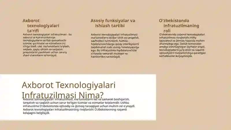 Axborot texnologiyalari infratuzilmasi 3