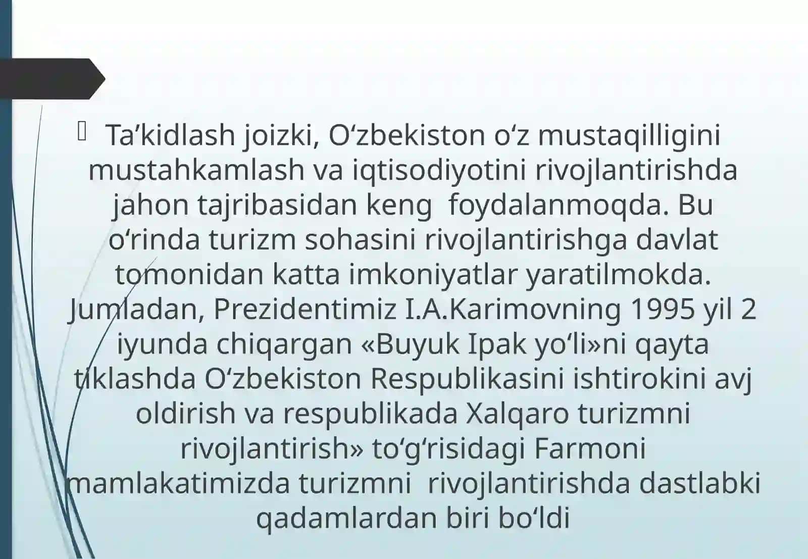 Xalqaro turizm va statistika 3