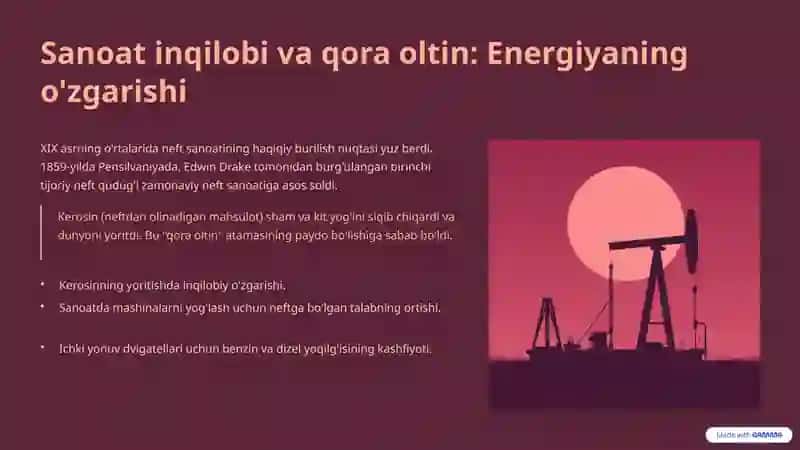 Neft va gaz tarixi: Kelajakka yo'l 3