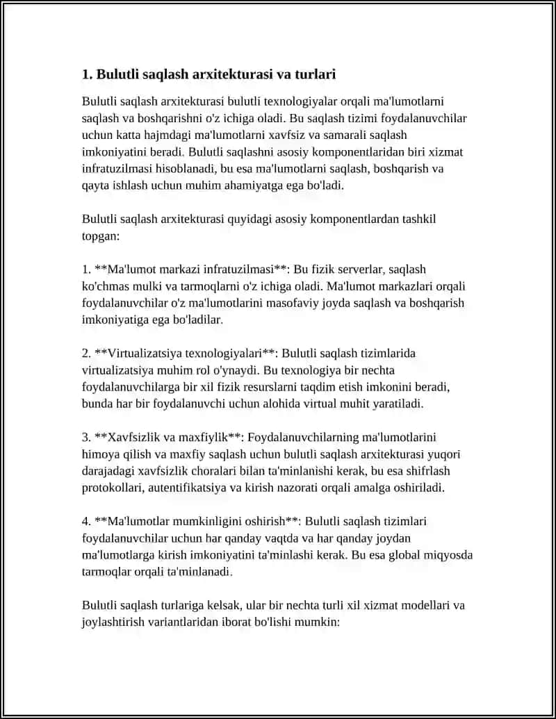 BULUTLI SAQLASH JOYLARI IMKONIYATLARI 3