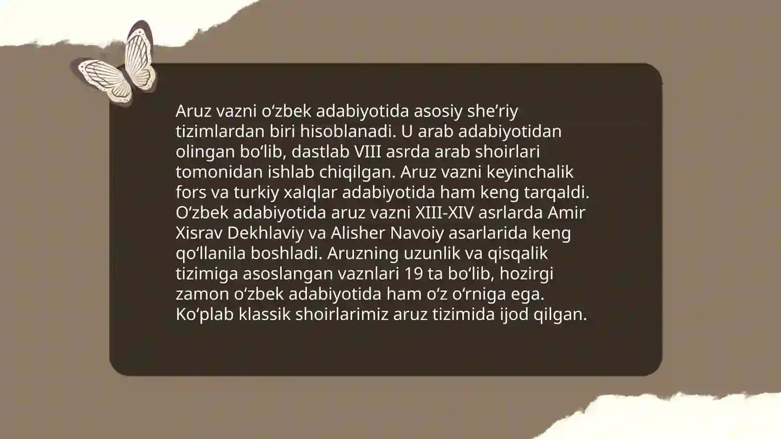 Aruz vazni haqida ma'lumot 3