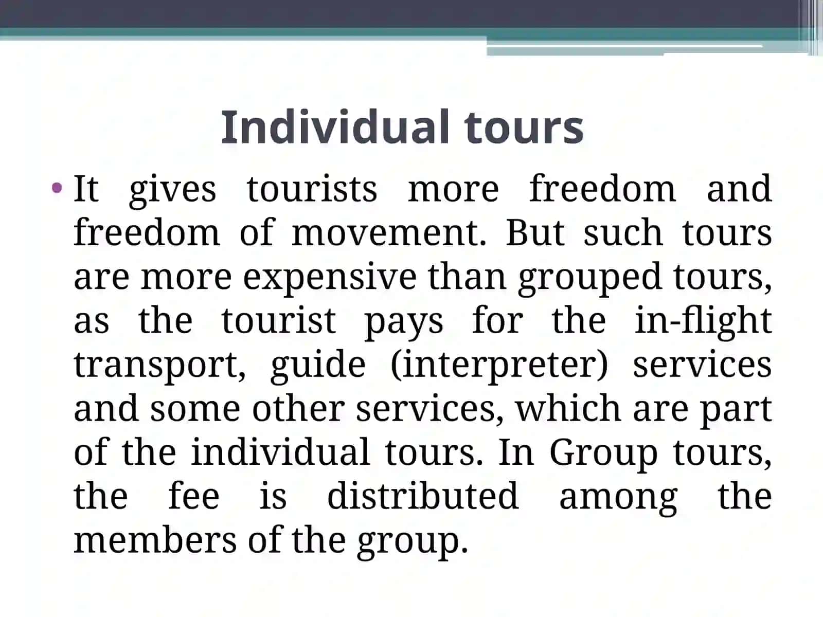 CREATION OF AN ATTRACTIVE TOURISM PRODUCTS AND SERVICE CLASSES 3