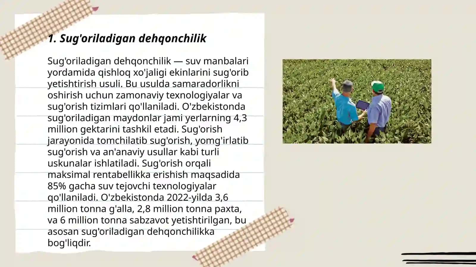Sug'oriladigan dehqonchilik 3