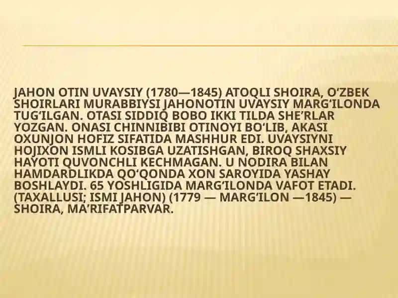 Jahon Otin Uvaysiy 3