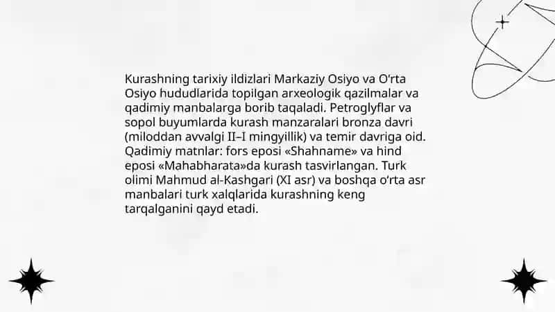 Kurashning kelib chiqish tarixi va rivojlanishi 3