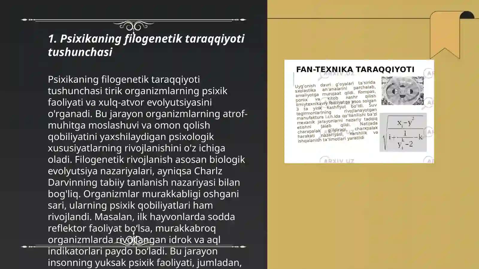 Psixikaning filogenetik taraqqiyoti 3