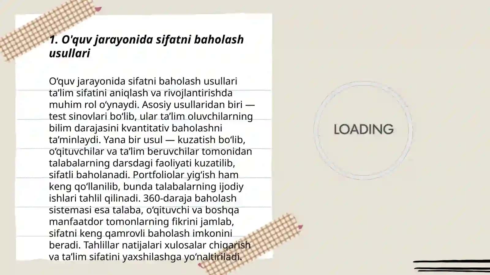 Оvqаtlаnishning tаlаb sifаti 3