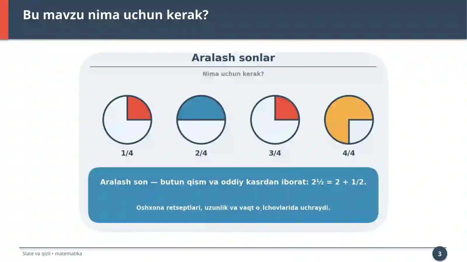Aralash sonlar 3