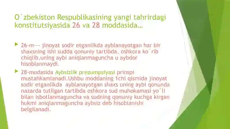 Ayibsizlik prezumpsiyasi 3