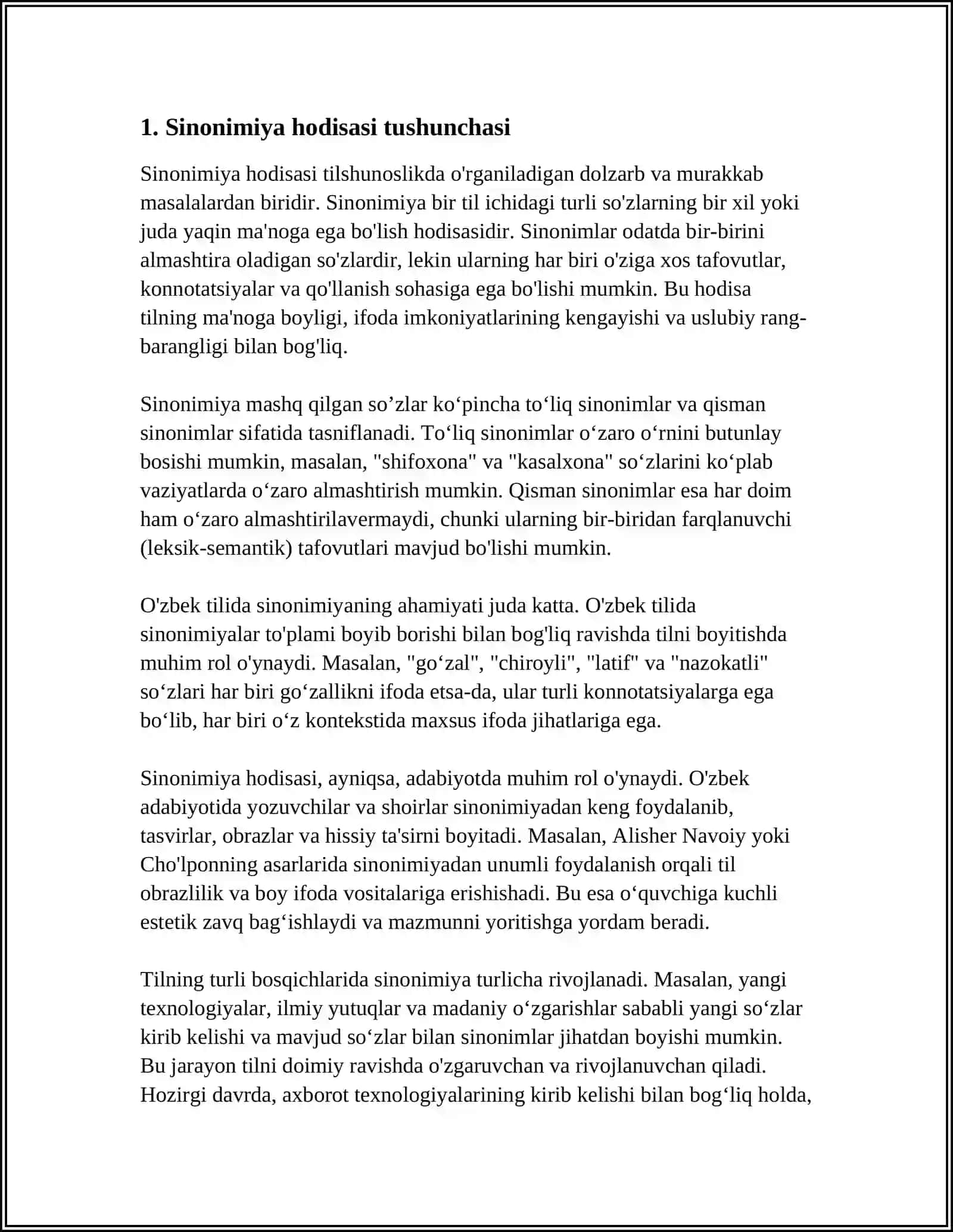 SHEVALARDA SINONIMIYA VA ANTONIMIYA HODISALARI 3