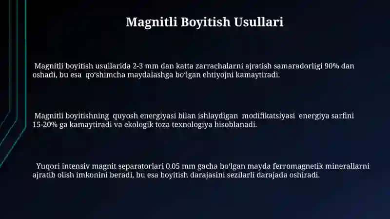 Magnitli Boyitish Usullari 3