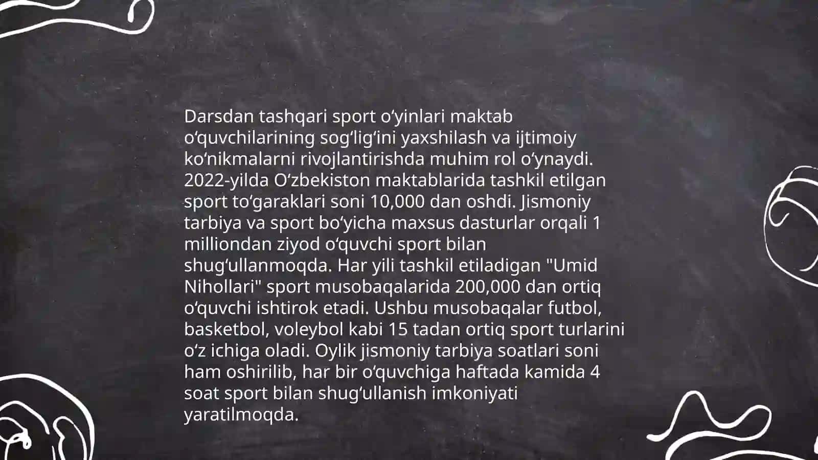 Darsdan tashqari sport o‘yinlari 3