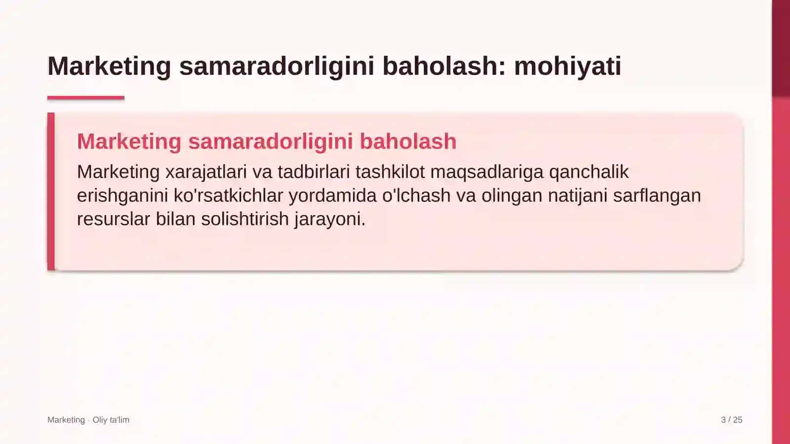 qandolatchilik fabrikalarida marketing samaradorligini baholash 8916 3