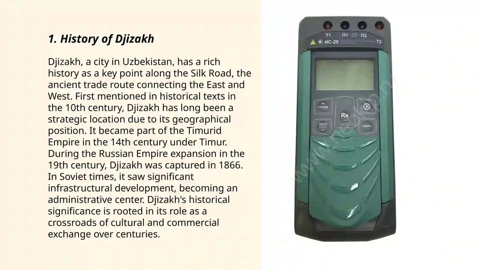 My city is Djizakh 3