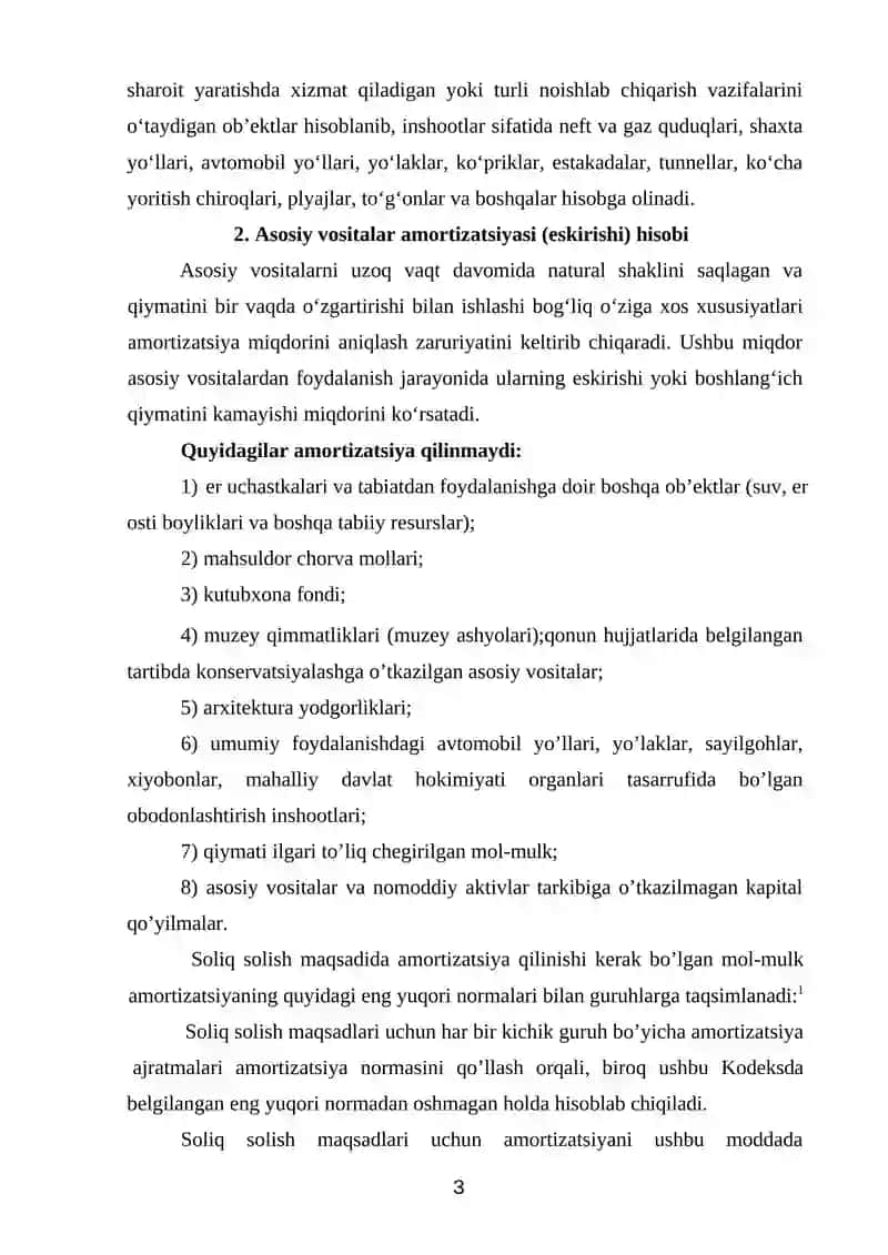 Asosiy vositalar hisobi 3