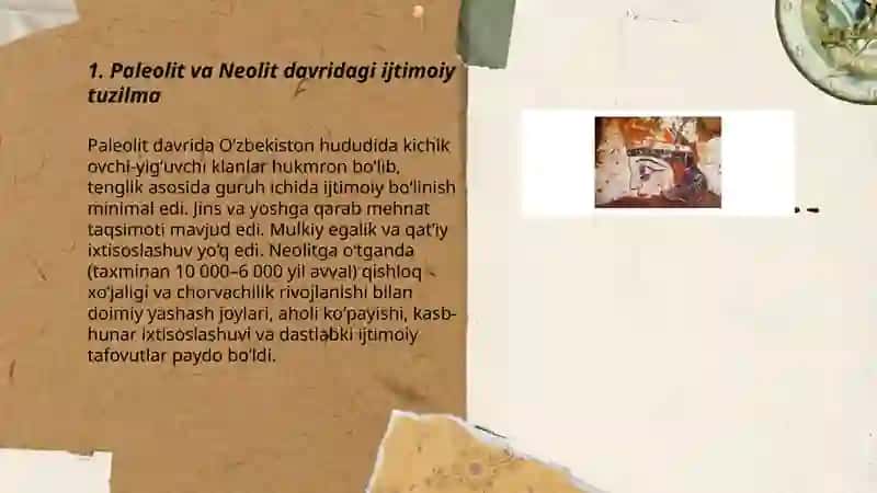 Paleolit va Neolit davridagi ijtimoiy tuzilma 3
