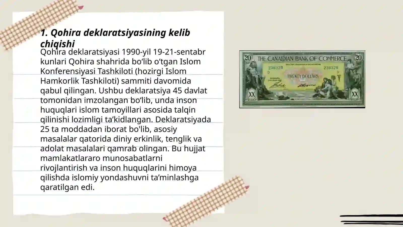 Qohira deklaratsiyasi tarixi va mohiyati 3