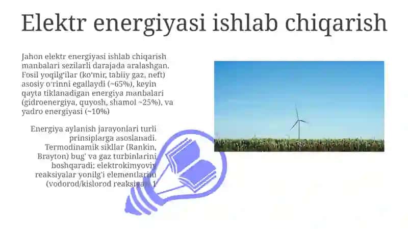 Modda va energiya aylanma harakati 3