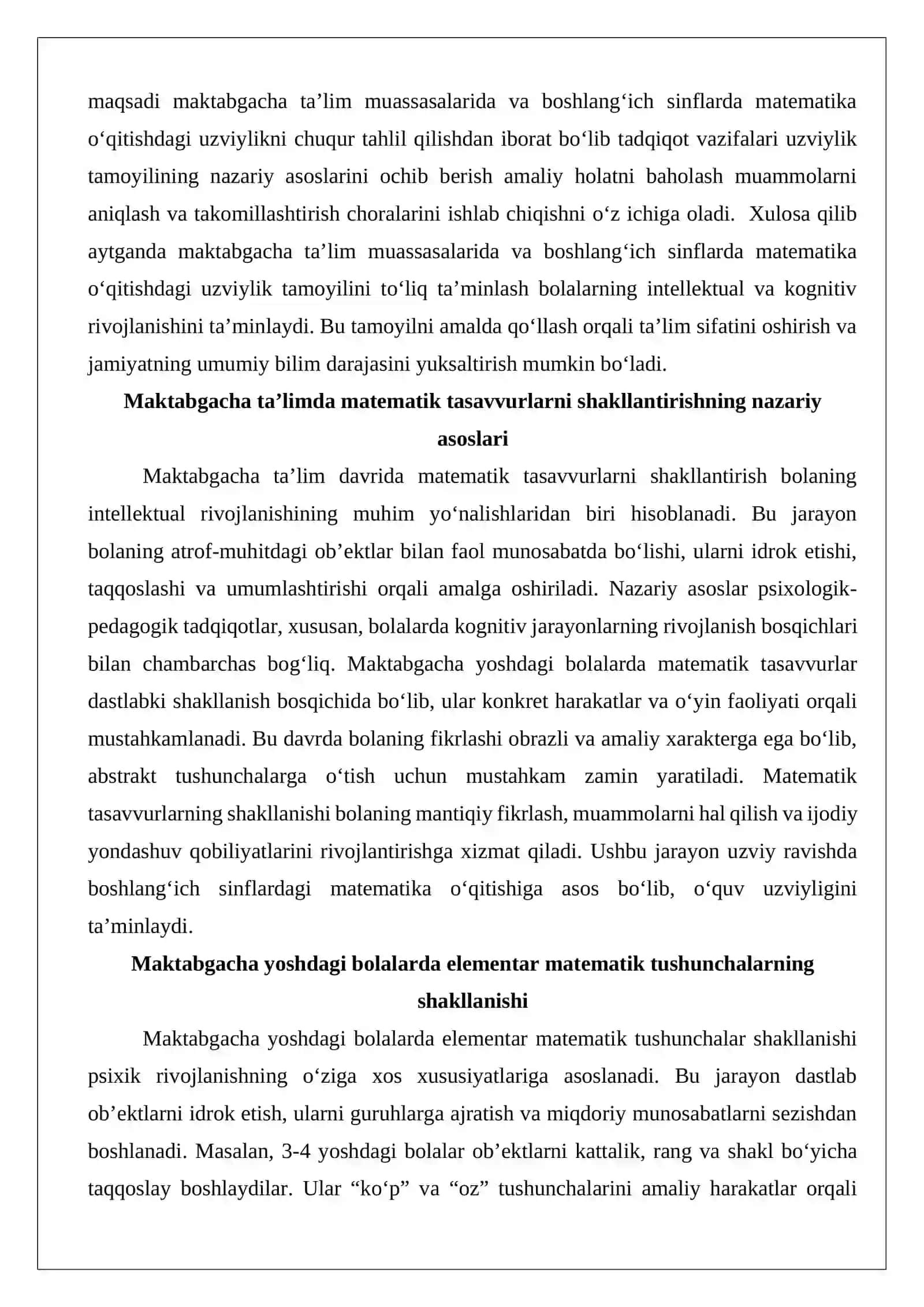 Uzviylikni tahlil qilish 3