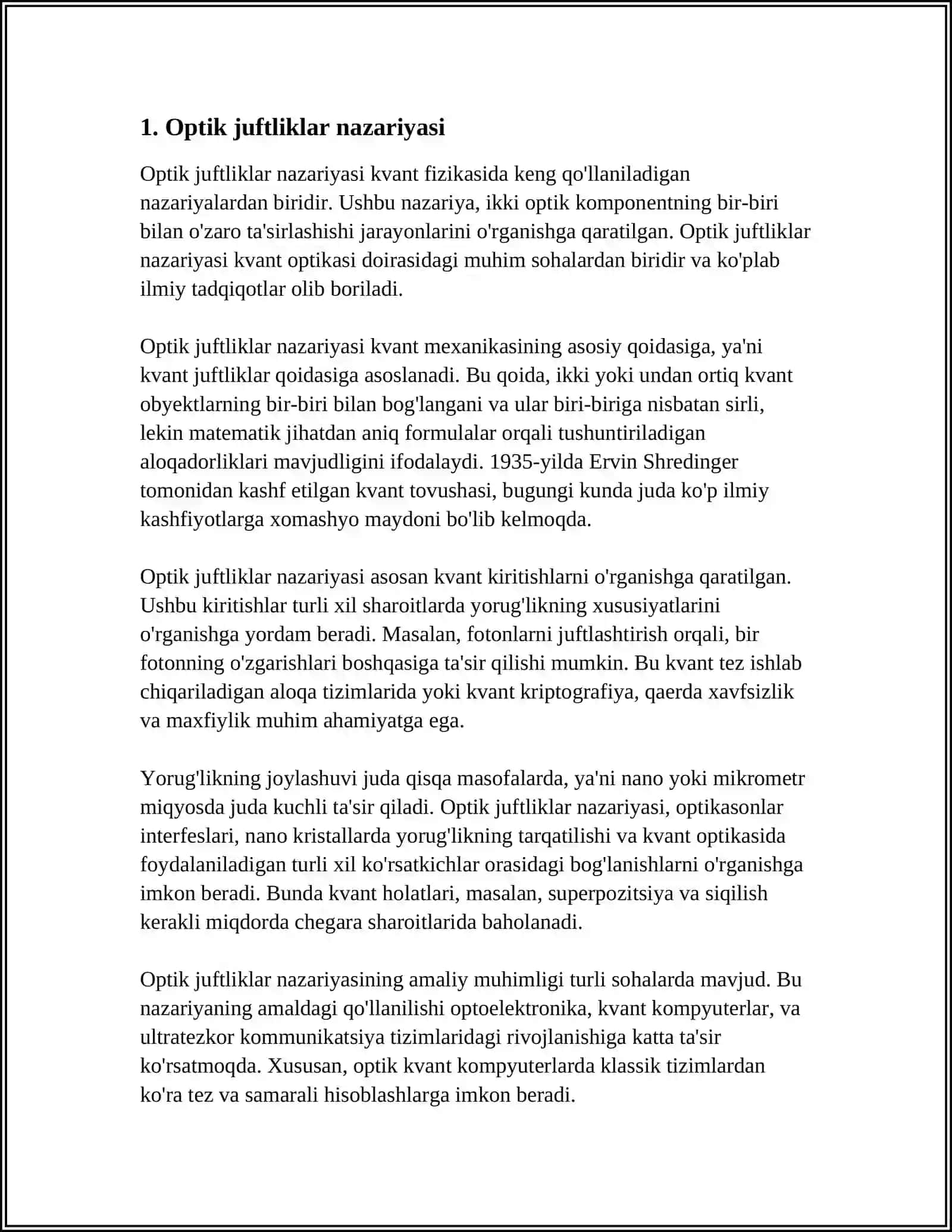 OPTIK JUFTLIKLAR ASOSIDA QURILMALARNI ISHLAB CHIQARISH 3
