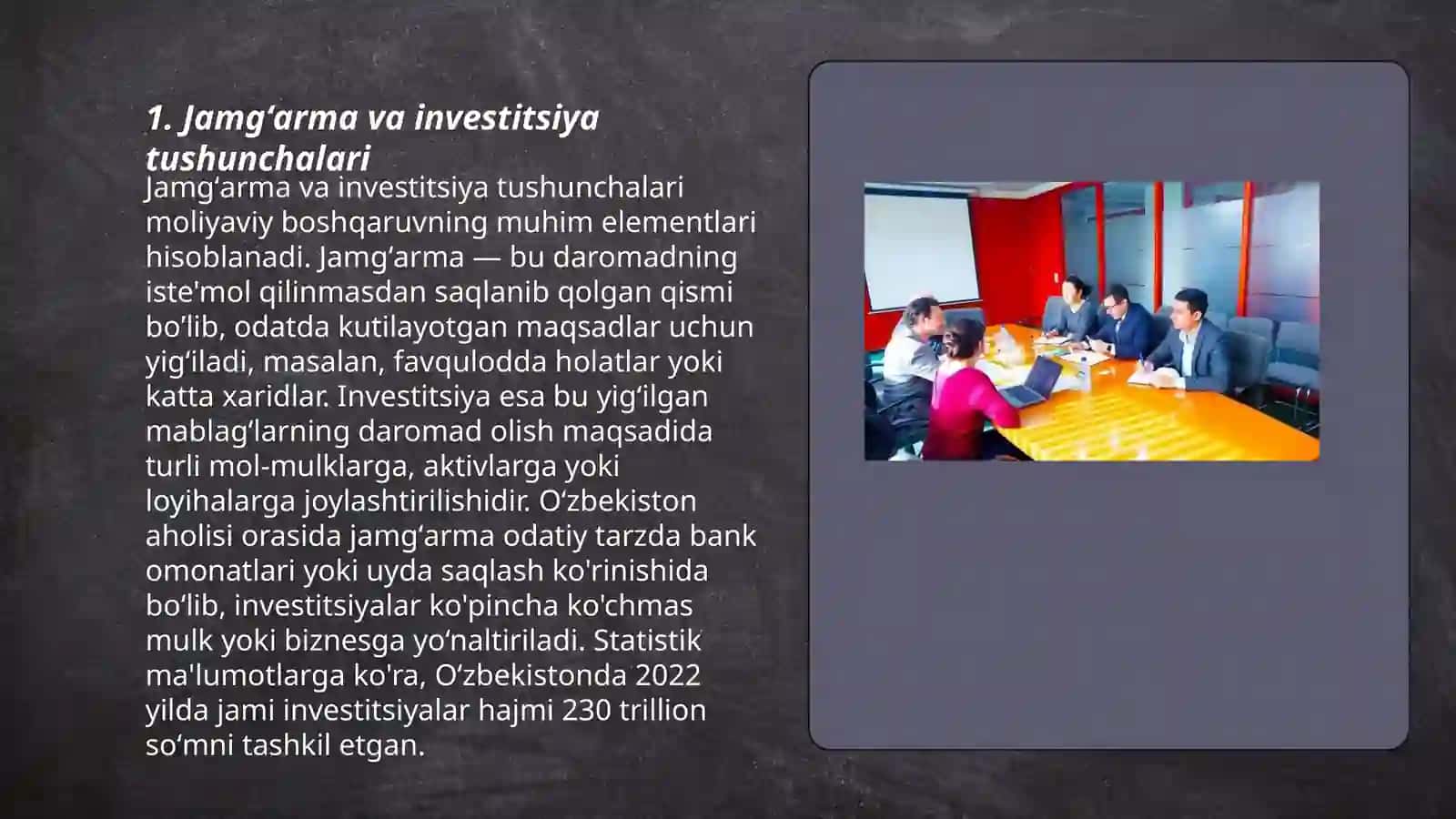 Jamgʻarmalar- investitsiyalar manbasi sifatida 3