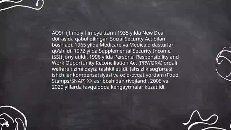 AQShning ijtimoiy himoya tizimi 3