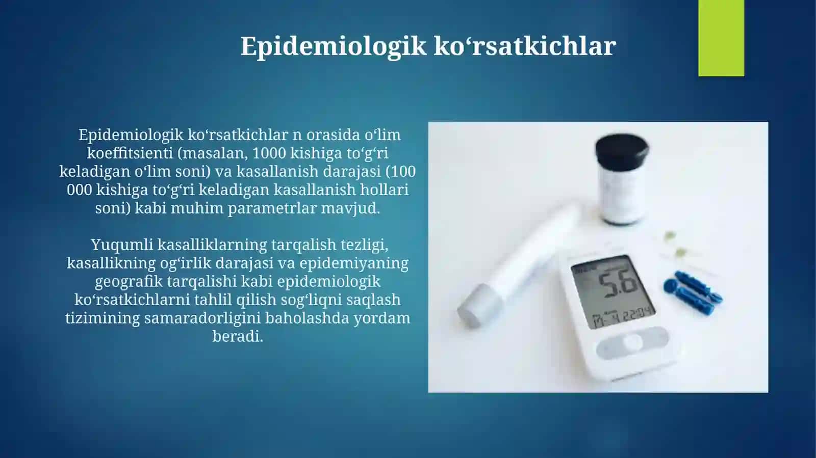 Salomatlik darajasini aniqlash, uning koʻrsatkichlari 3