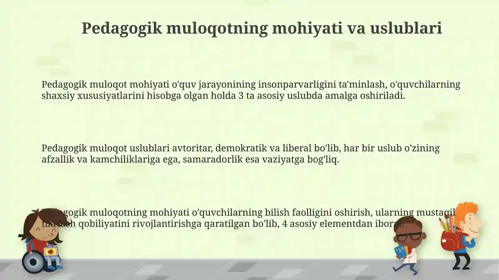Pedagogik muloqotning mohiyati va uslublari 3