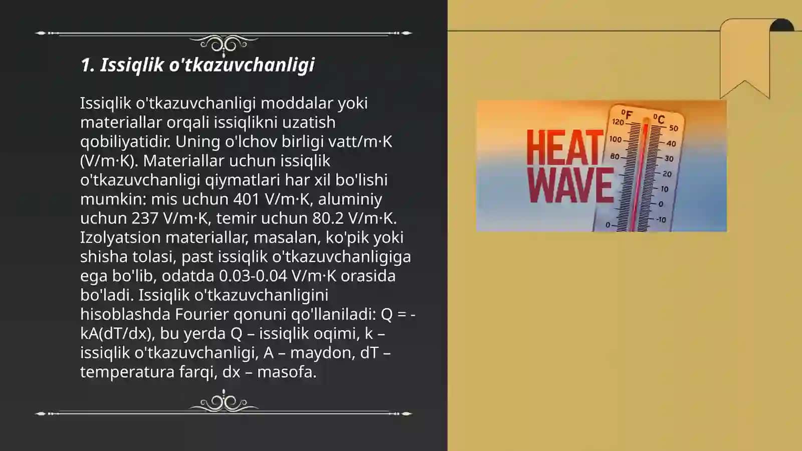 Issiqlik beruvchanlik 3