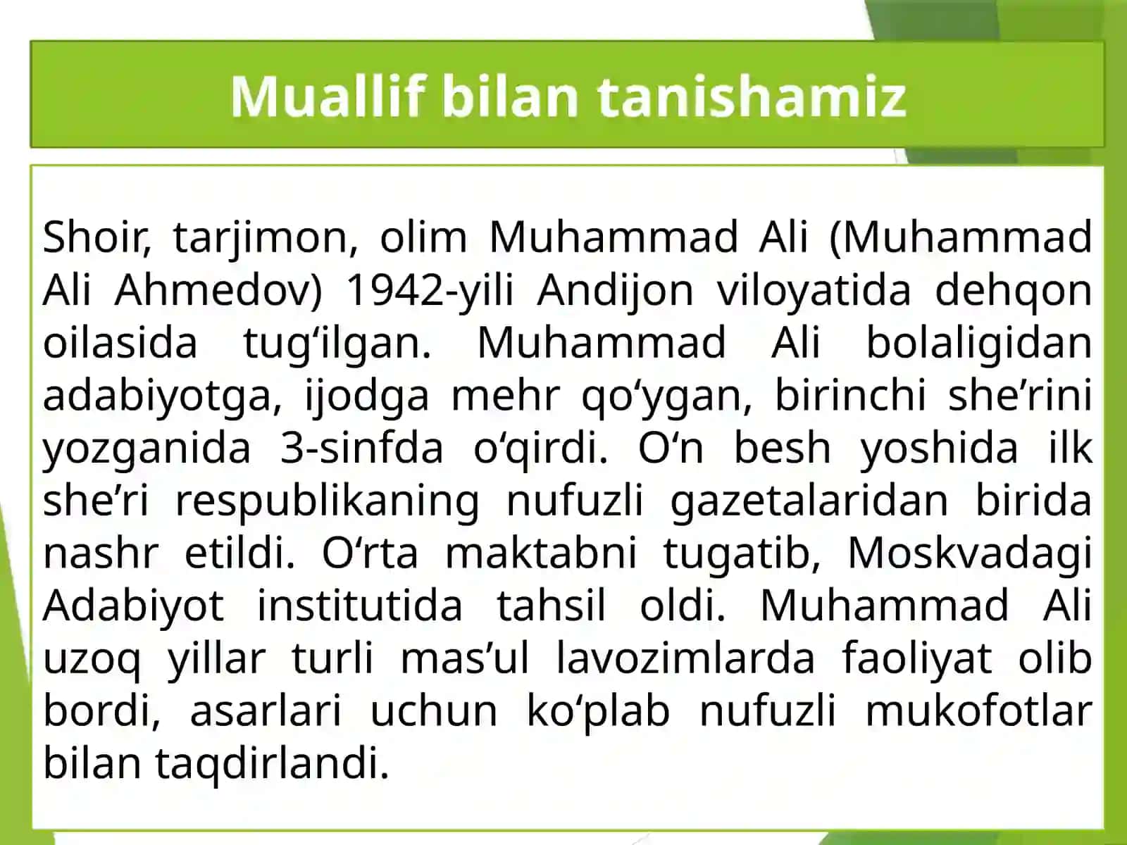 Muhammad Ali. ''Gumbazdaginur'' 3