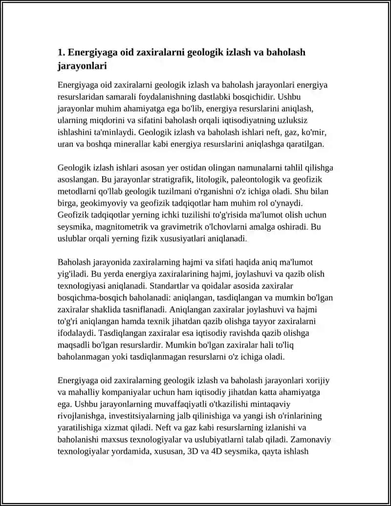 ENERGETIKA ZAXIRALARIDAN FOYDALANISH JARAYONLARI 3